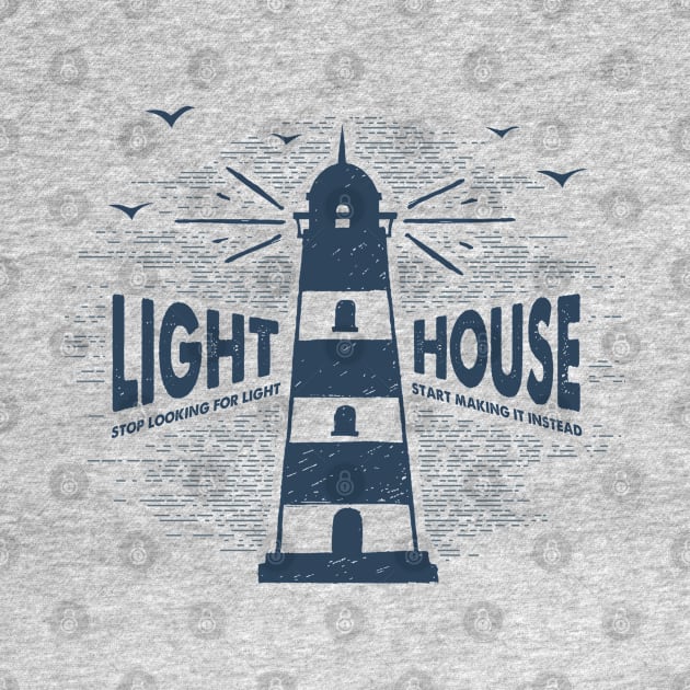 Nautical lettering:light house by GreekTavern